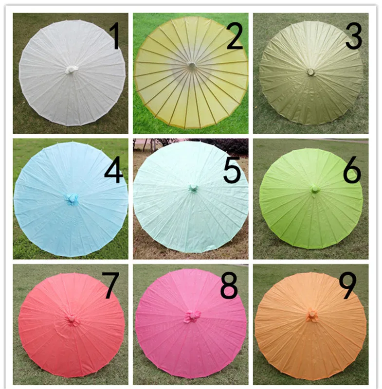

10pcs Blank Oil Paper Umbrella for wedding gifts Children DIY party home Decor Accessories Art Painted Decorative