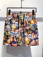 new dsquared2 beach shorts womenmen breathable sport solid color elastic waist matching wear surfing pants male swimsuits