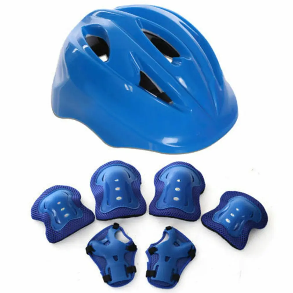 

For Kids Skating Protection Seven Sets Skateboard Helmet&Protector Elbow Pads For Skate Scooter Stunt Bike