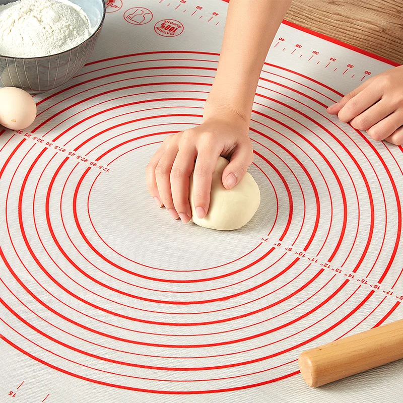 

Silicone Baking Mat Sheet Pizza Dough Non-Stick Maker Pastry Kitchen Gadgets Cooking Tools Utensils Bakeware Kneading Accessorie