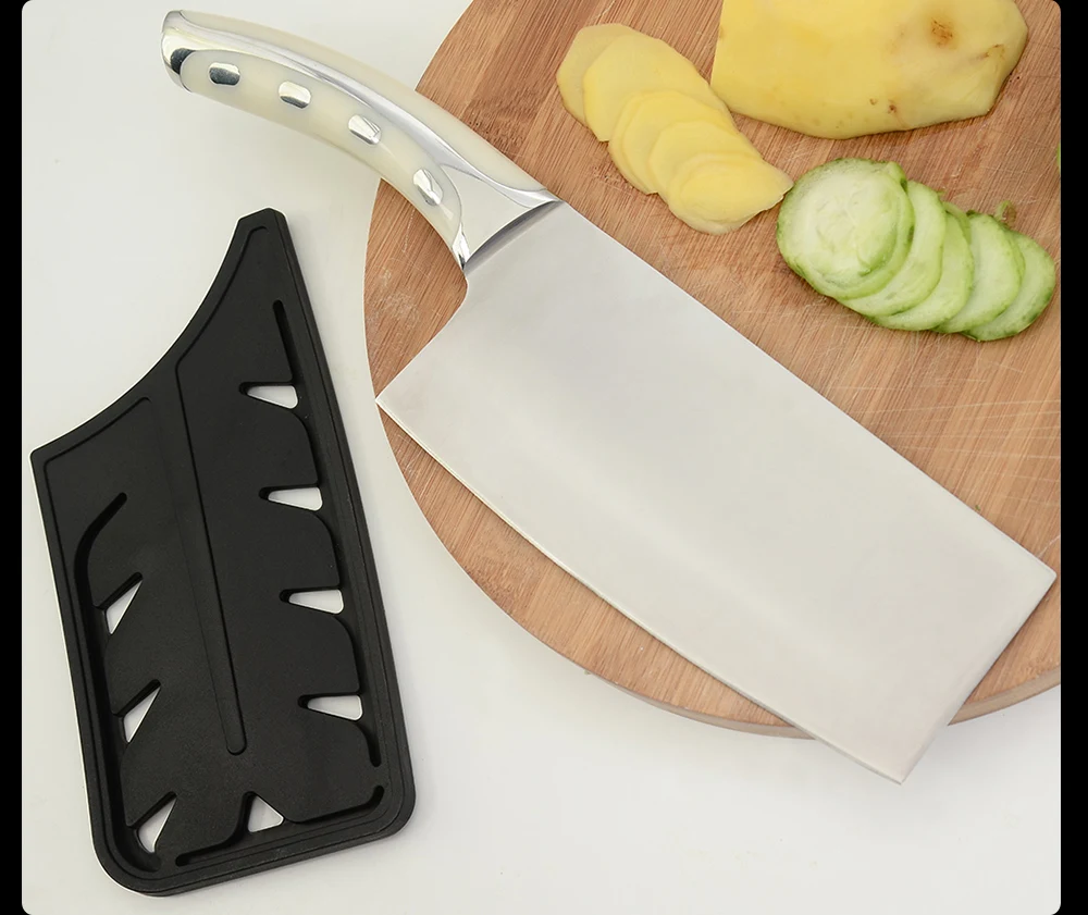 SOWOLL ручной работы Мясник шеф-повара кухонные ножи полный тан кованые