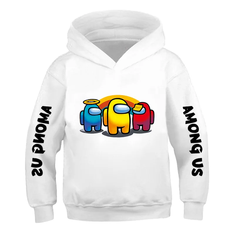 

2020 Among Us Hoodie Kids Size Boys&Girls Long Sleeve Hooded Sweatshirts Children's Hoodies Street Style Games Harajuku Clothes