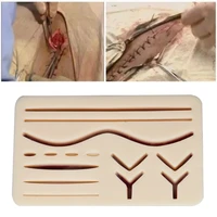 medical human skin suture pad model set with simulated wound module suture surgical training kit for student practice