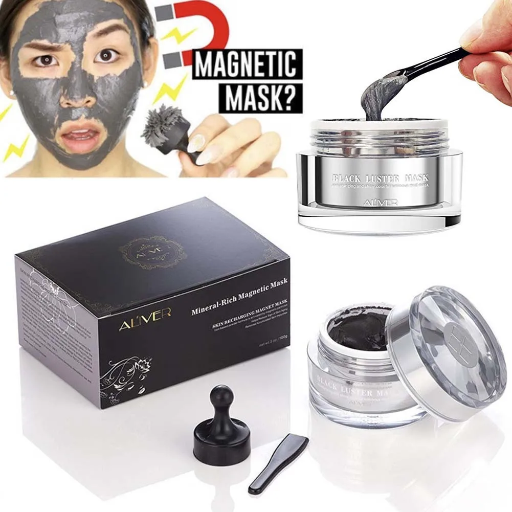 

Mineral-Rich Magnetic Face Mask Moisturizing Pore Cleansing Removes Skin Impurities Anti-Aging Dead Sea Mud Magnet Mask 50g