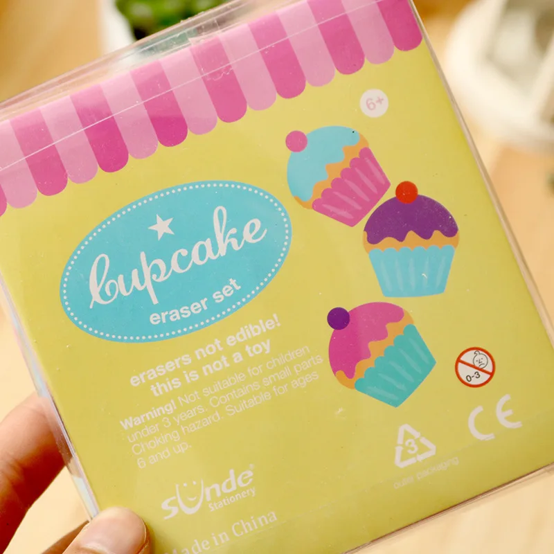 

Creative Milk Cookies Eraser Cute Writing Drawing Rubber Pencil Erasers Stationery For Kids Gifts school suppies