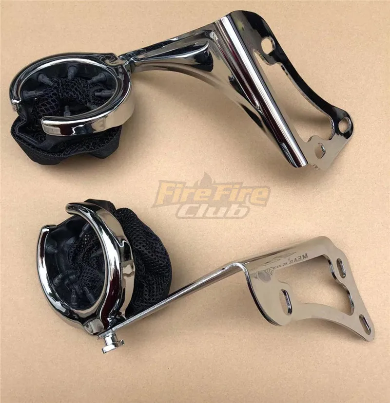 

Motorcycle Handlebar Cup Holder with bracket Chrome Metal Drink for Harley Electra Glide 1998-2013