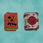 Эмалированная булавка Evil dead necronomicon, Эш Уильямс, брошь из фильма ужасов виккан, волшебник, зомби, значок