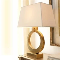 black golden american retro simple luxury iron light bedside bedroom creative desk lamp free shipping