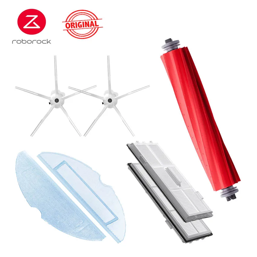 

Оригинальные аксессуары Mi Roborock S7, Швабра, моющаяся ткань, фоторобот-пылесос S7 Plus, съемная основная щетка