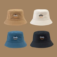 new unisex bucket hat men summer sun hat panama hats for women embroidery cap bob chapeau outdoor fisherman hat beach cap