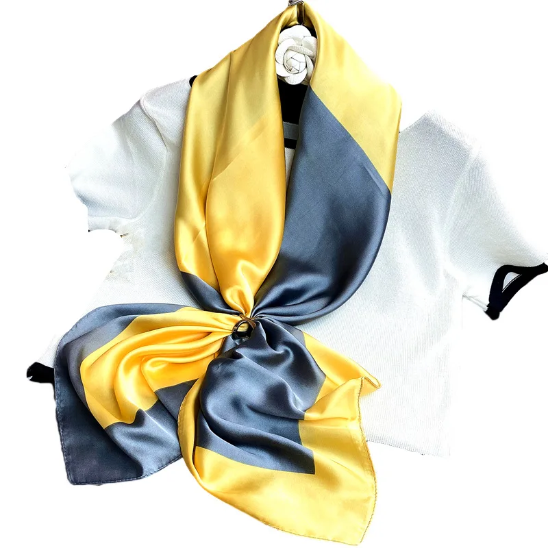 

Mode Zomer Zijden Sjaal Sjaals Voor Haar Hals Cover Vrouwelijke Hoofddoek Bandana Hijab Bufanda De Seda Foulard Carre Femmes