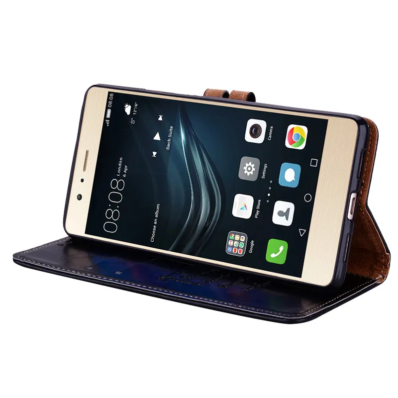 Кожаный чехол для Huawei P9 Lite кошелек держатель карт телефона 2016 vns-l21 vns-l31 P9lite