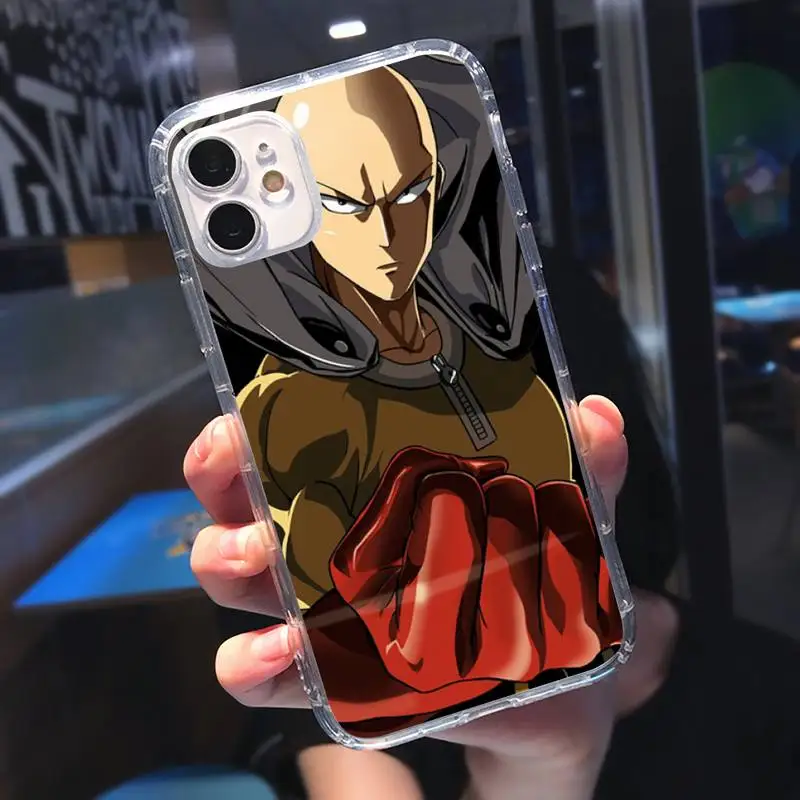 

One Punch Man Phone Case for iPhone 11 Pro X XS Max XR 5 SE 6 S 7 8 Plus Samsung Galaxy A 21s 71 S 8 9 10 Plus note 20 Ultra