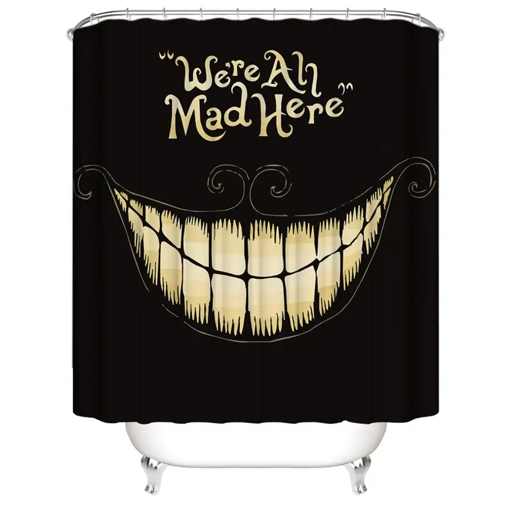 Водонепроницаемая душевая занавеска Алиса в стране чудес