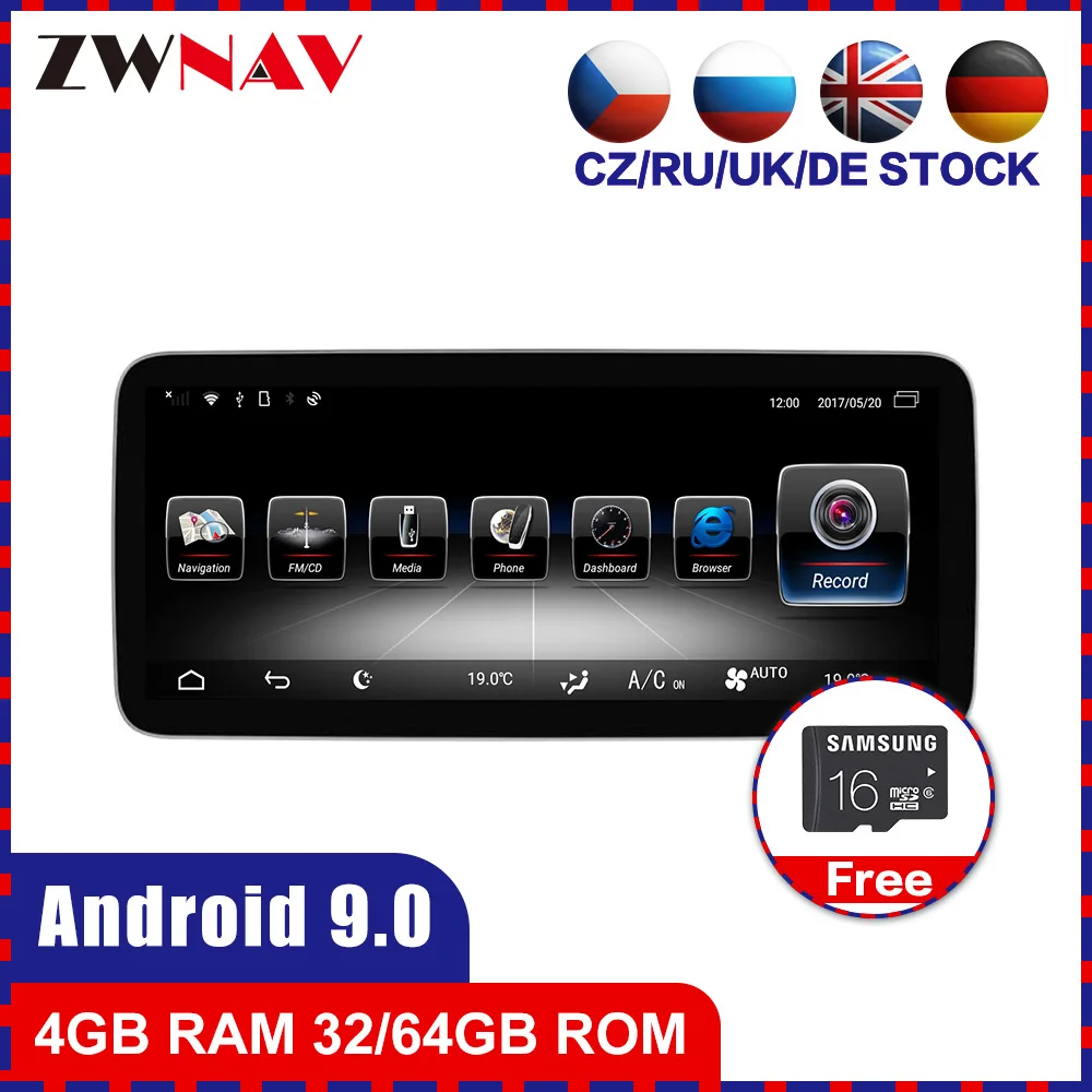 PX6 4+ 64 Android 9,0 автомобильный стерео dvd-плеер gps ГЛОНАСС Navi для MERCEDES BENZ C Class C180/C200/C230 W204 Видео Мультимедиа Радио