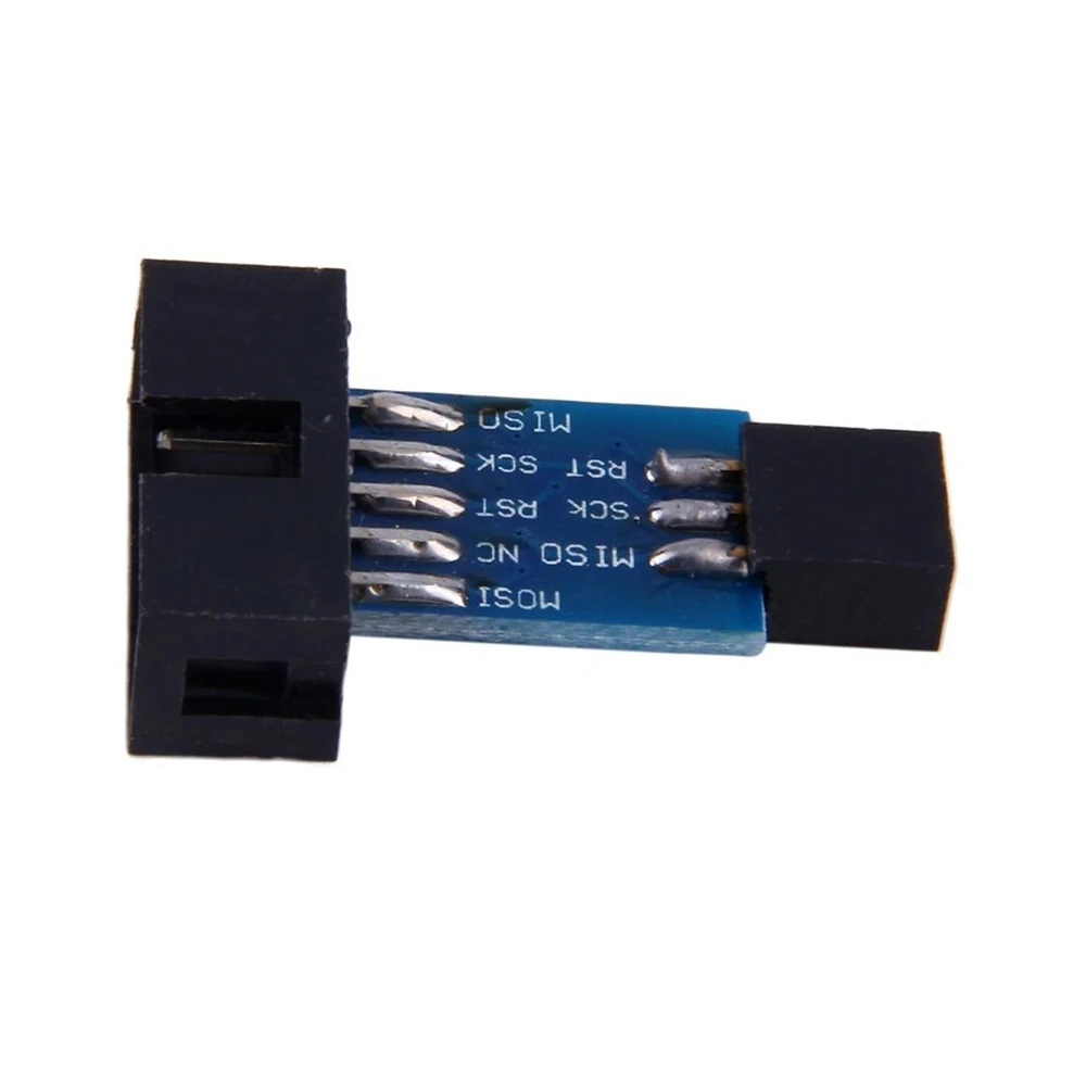 10-контактная 6-контактная плата адаптера для AVRISP MKII USBASP STK500 USB ISP преобразователь