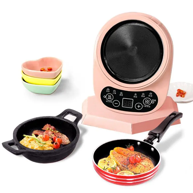 

Stainless Steel Mini Kitchen Kids Children Can Really Cook Cookware Tableware Induction Cooker Frying Pan Montessori Aids Toy