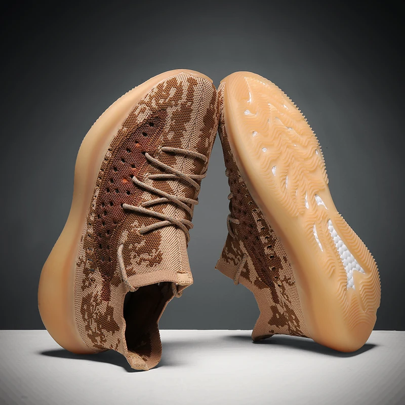 

black Breathable Sneaker zapatos slip shoe men trainers sport knitting sports casual mens breathable Light male hot para 39 on