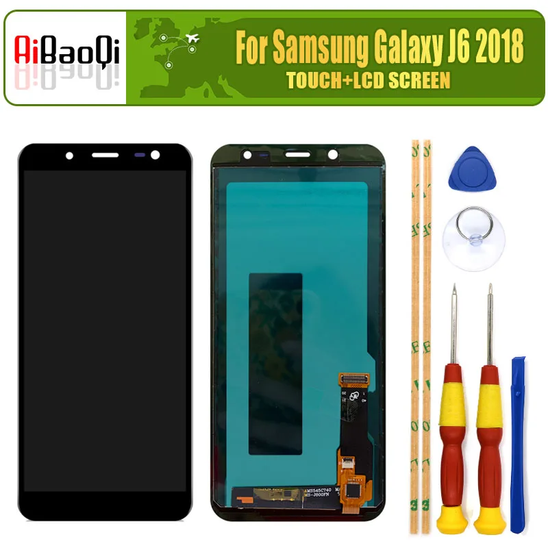 ЖК дисплей с сенсорным дигитайзером в сборе для SAMSUNG Galaxy J6 2018 J600 J600G J600F J600L