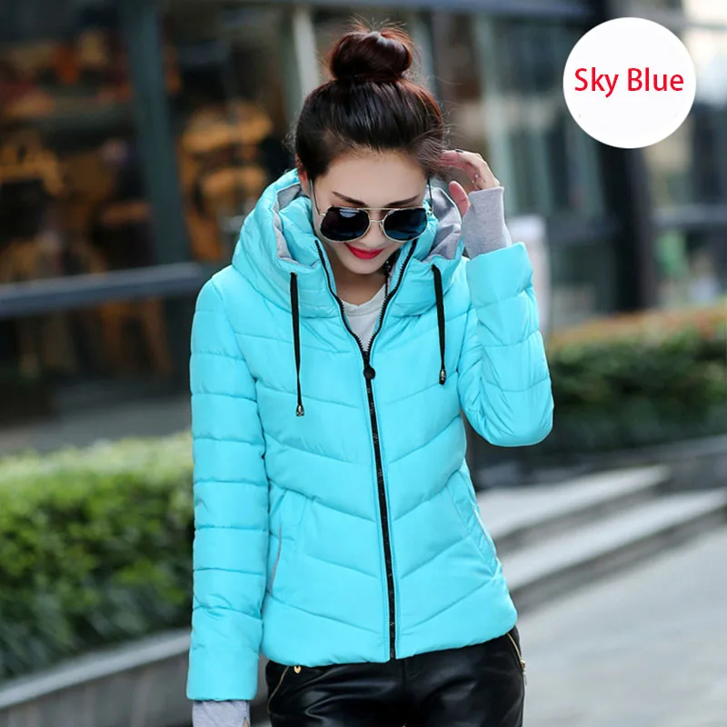 2019 Women Autumn Winter Jacket Warm Parkas Plus New Ladies Thicken Short Outerwear Stand Collar Cotton Padded Female Slim Coats | Женская