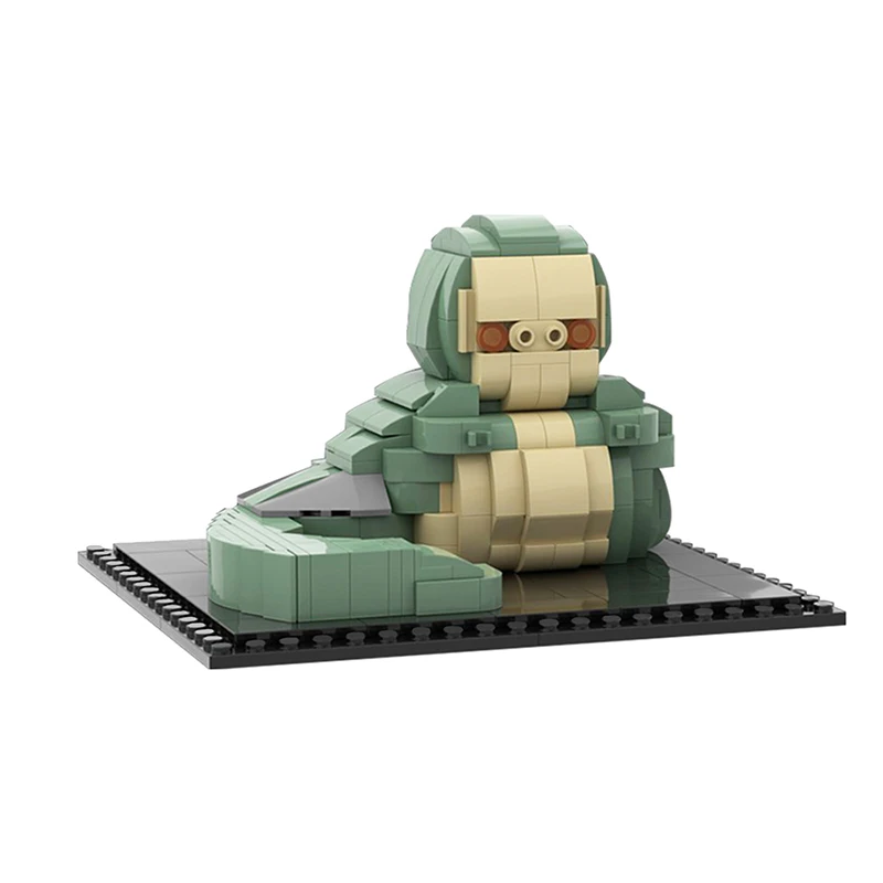 

Hope MOC Desert HUTT BA Big Slug Mouth Alien Battlefield Building Blocks Kit Space Wars Toothless Monster Bricks DIY Toy Child