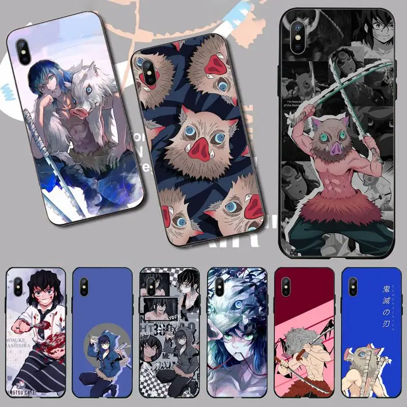 

Inosuke Hashibira Kimetsu no Yaiba Phone Case For iphone 12 11 13 7 8 6 s plus x xs xr pro max mini