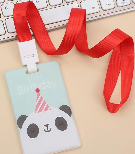 Новинка 1 шт. панда мультфильм животное твердый под названием держатель для карт