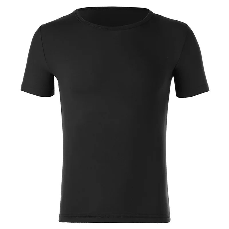 Black Pui men tiua новая мужская футболка из полиэстера белая мужская футболка Летняя с коротким рукавом размера плюс Мужская футболка черный Топ Футболка тонкая рубашка - Цвет: Black
