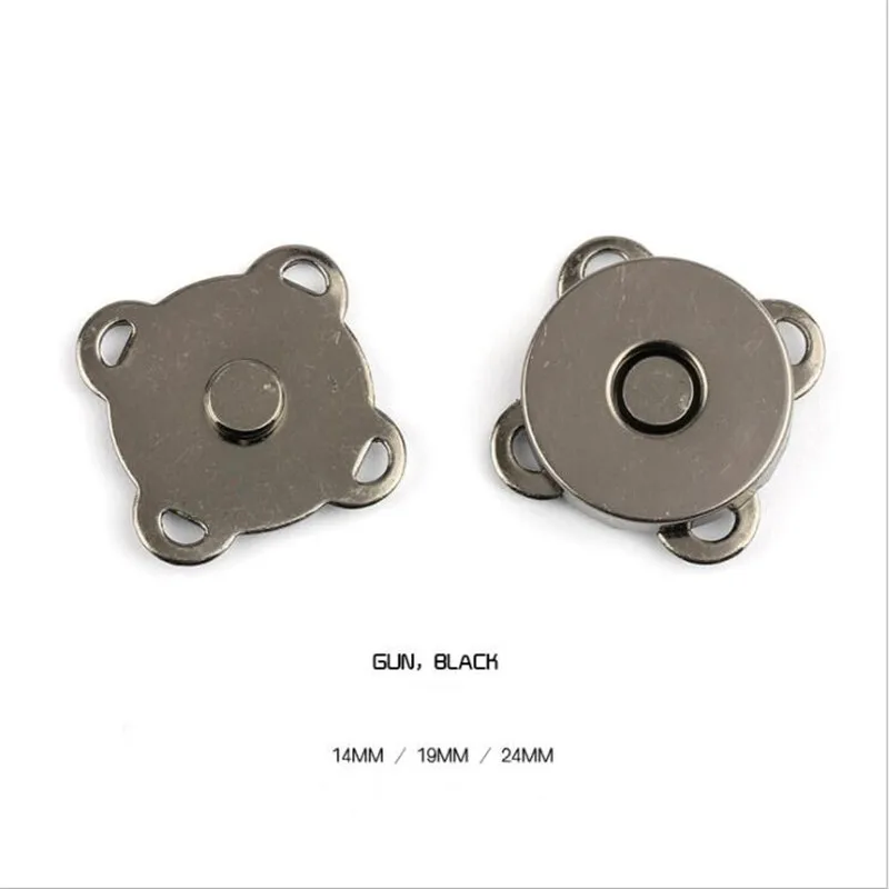 

30PCS 14mm Metal Magnetic Snaps Purse Clasp Closures DIY Button For Bag Craft Garment Accessories embellishments for clothing