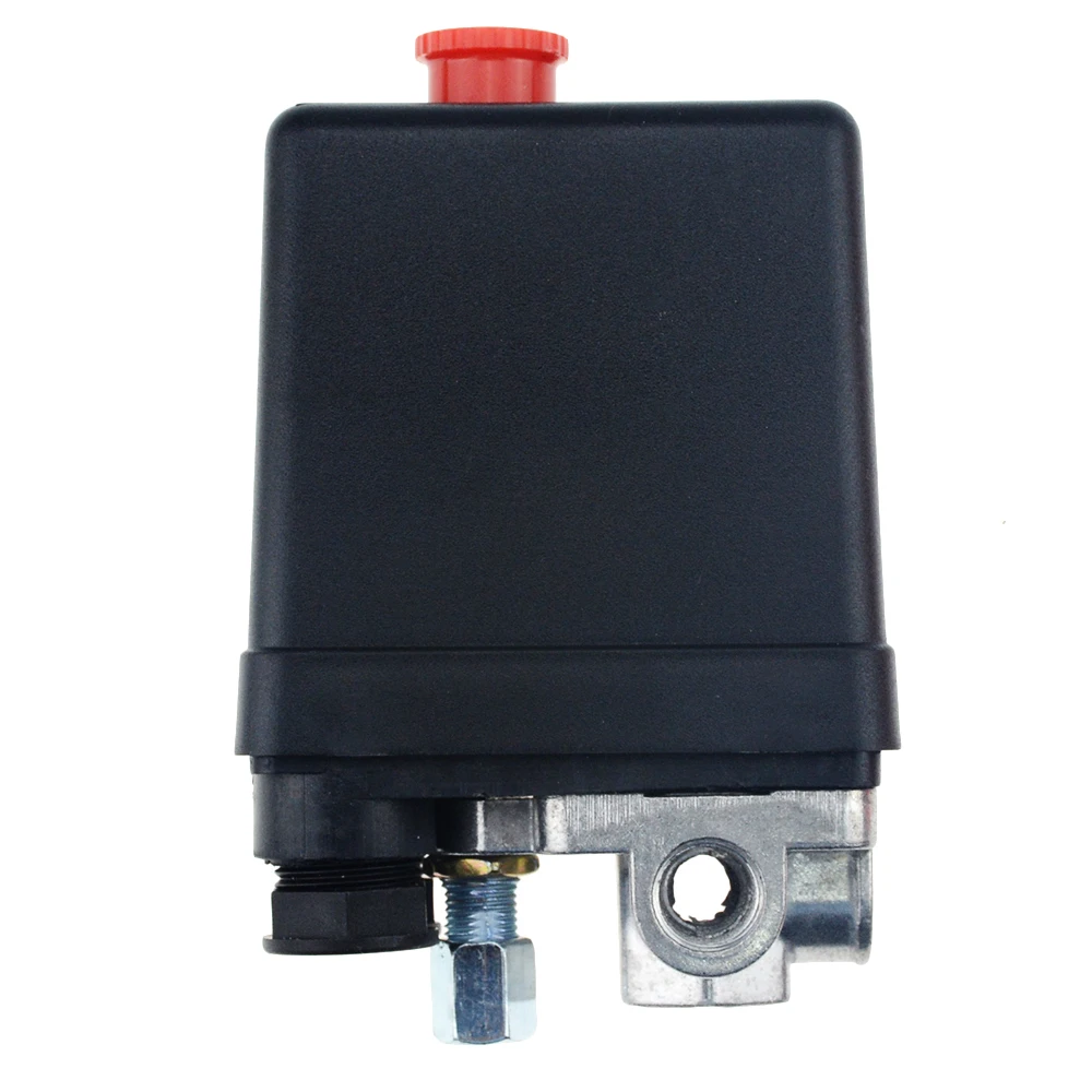 Клапан регулятора давления воздушного компрессора, 1/4 дюйма, 220 В, 20 А, 90-380 фунтов на квадратный дюйм, пластиковый корпус