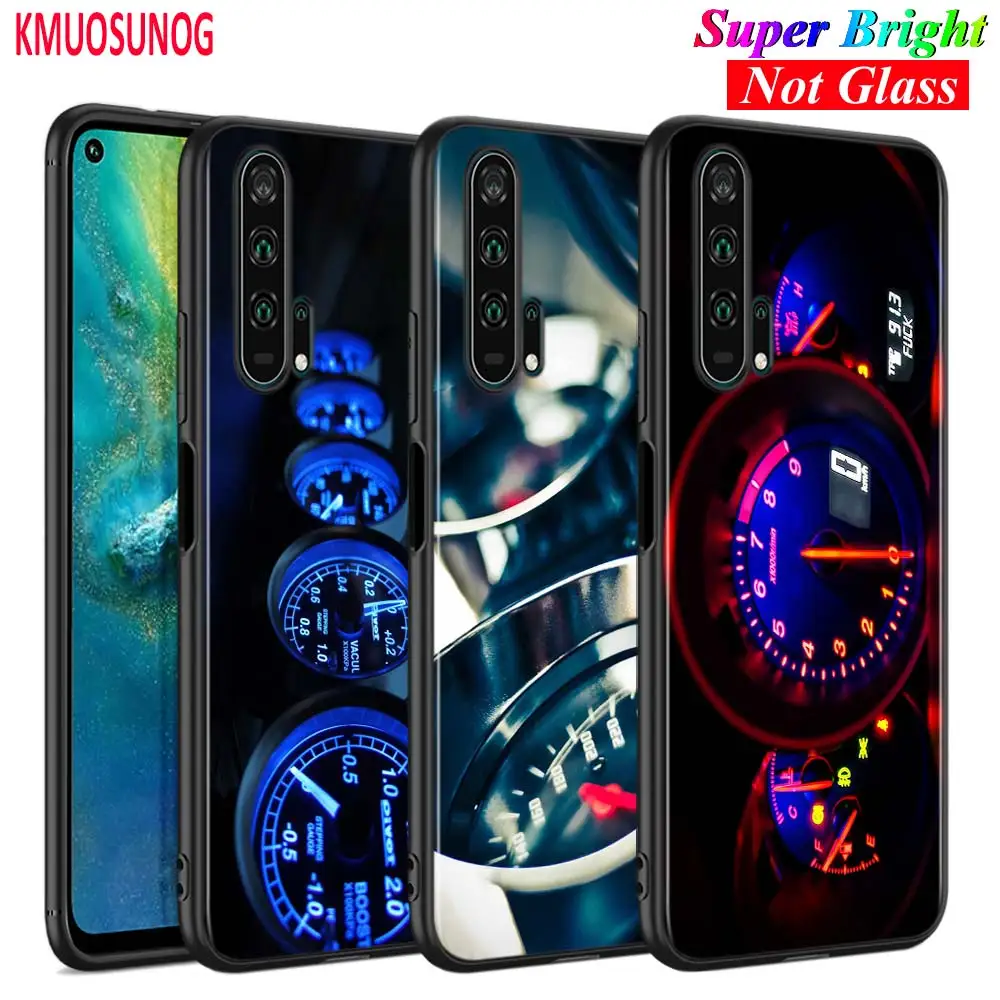 Черный силиконовый чехол с крутым спидометром для Huawei Honor 10i 9X 8X 20 10 9 Lite 8 8A 7A 7C Pro
