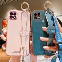 luxury plating wristband for apple iphone 11 12 pro max mini x xr xs 6 6s 7 8 plus se 2020 case for huawei p 30 40 mate 20 cover
