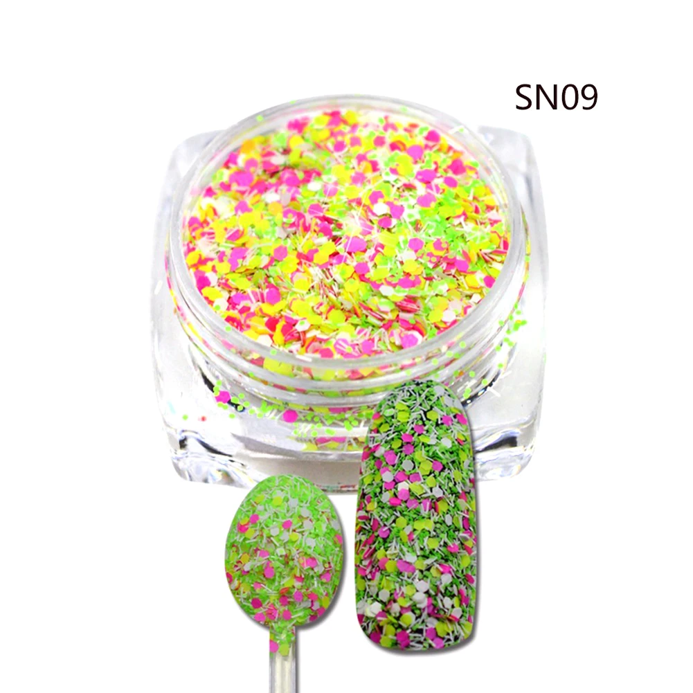 1 коробка разноцветные Блестки для ногтей блестящая пудра с сыром пылевые