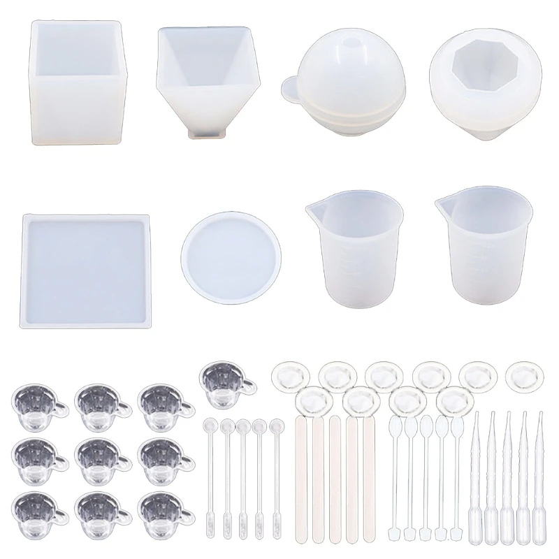 

1 комплект Пирамида Cube Сфера украшением конической формы мерный стаканчик с украшением в виде кристаллов эпоксидная смола, форма подвесные ...