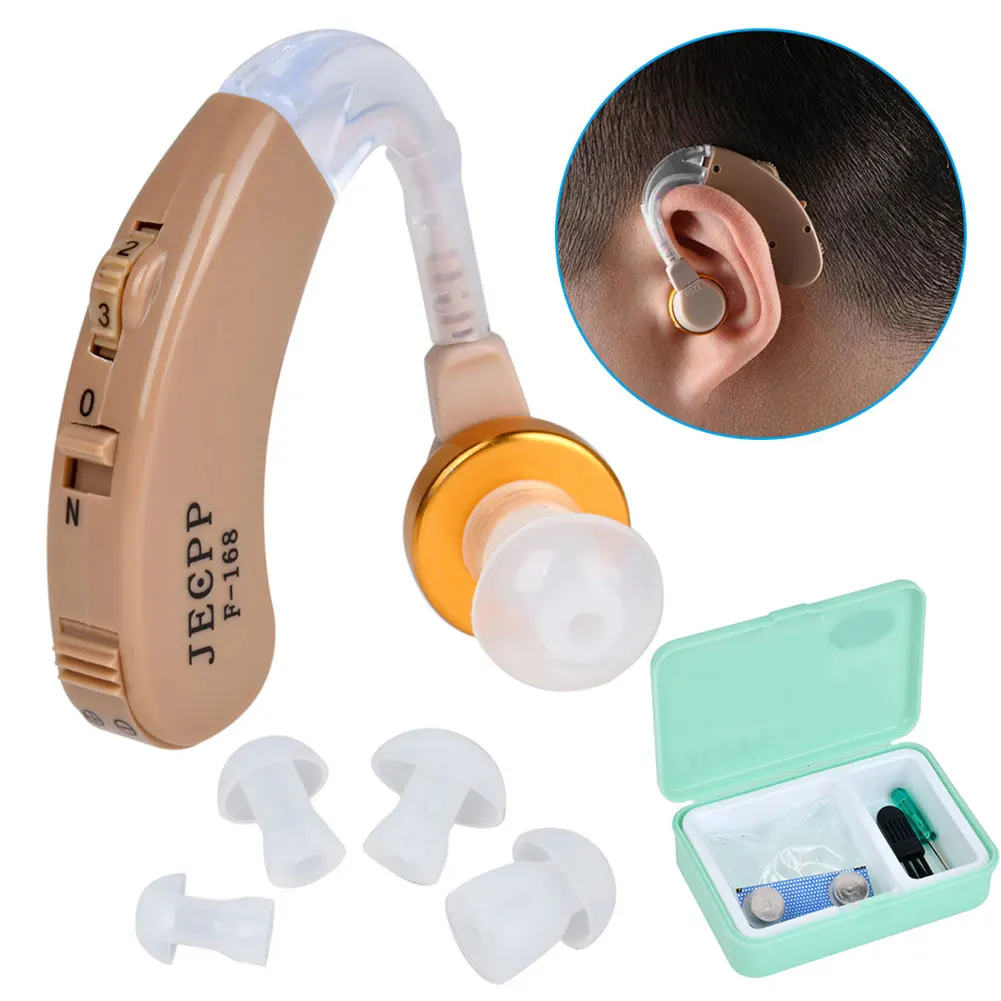 

F-168 BTE Hearing Aids Voice Amplifier Device Adjustable Sound Enhancer Hearing Aid Kit Ear Care