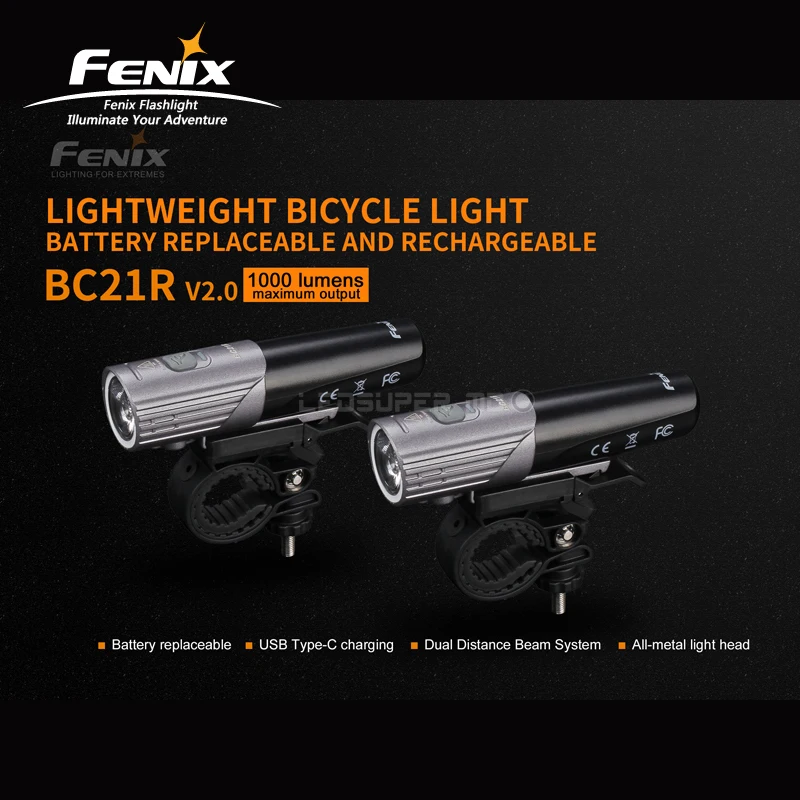 Двухдиапазонная лучевая система Fenix BC21R V2.0 1000 люменов светильник весовой