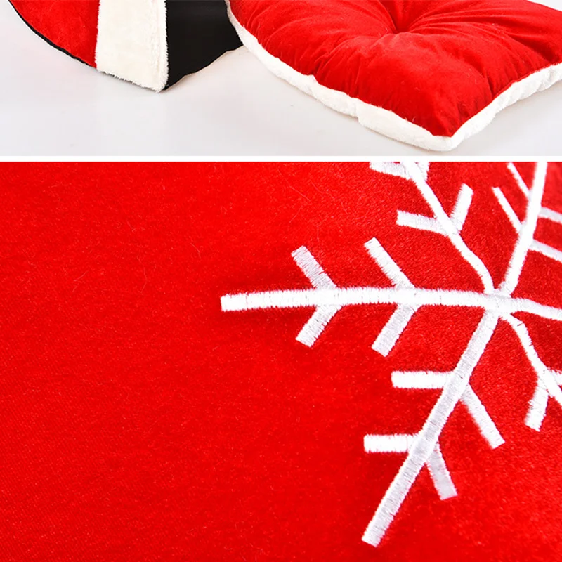 Рождественская красная шляпа Санта Клауса мягкая кошка гнездо для собаки