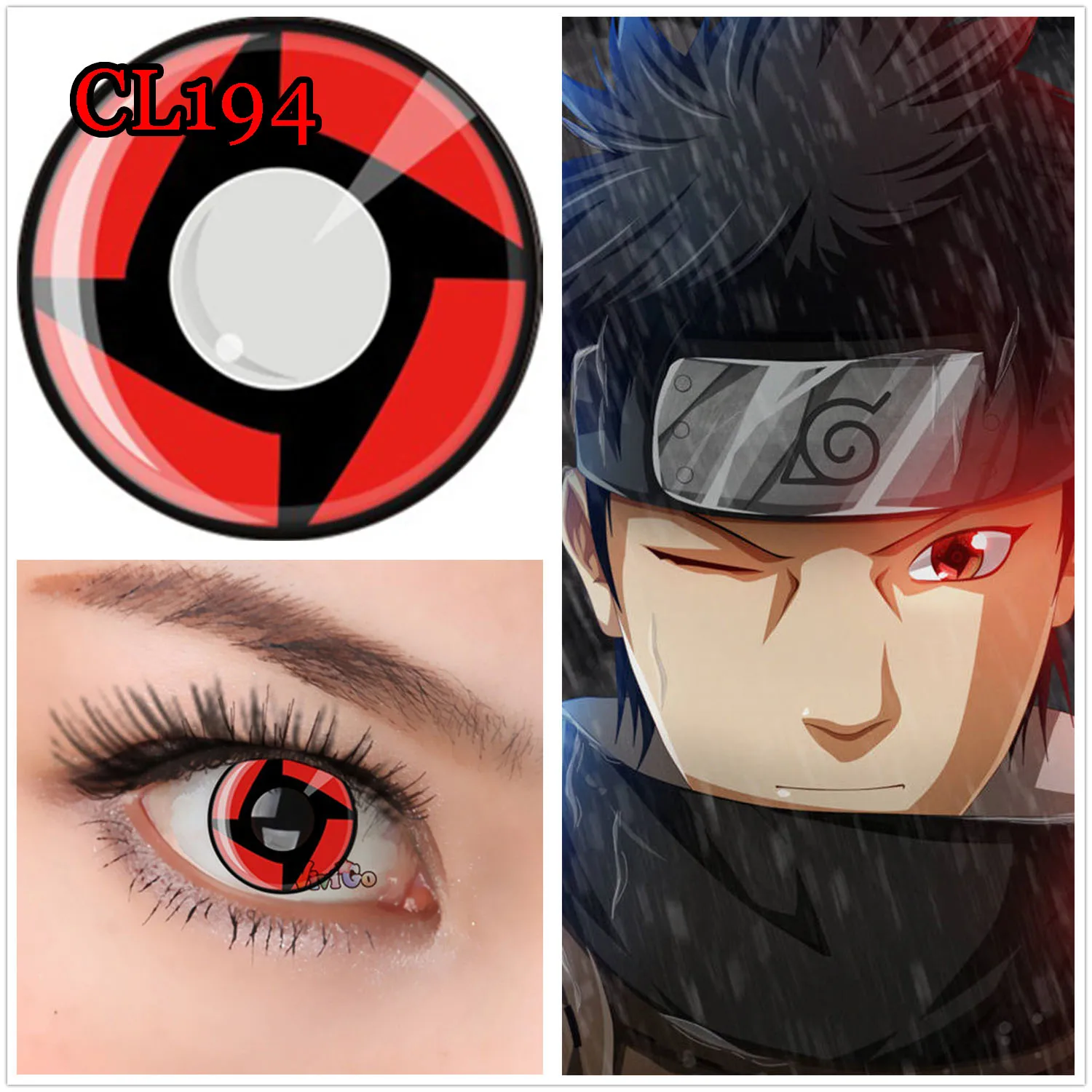 

Контактные линзы для глаз Uchiha Eye, японская анимация, серия Шаринган, CL194, SHISU