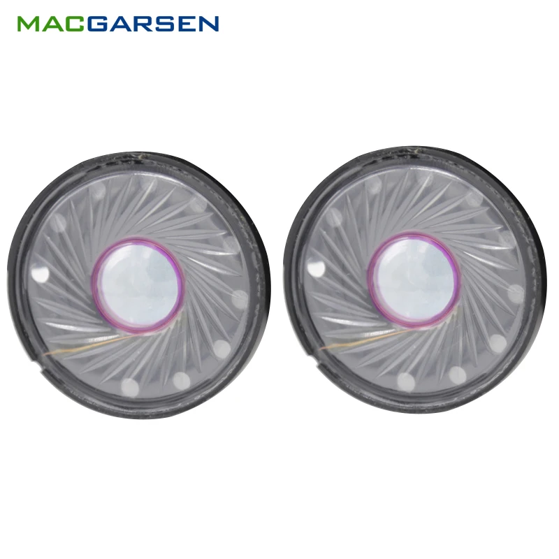 2 шт. 40 мм стерео наушники Динамик комплект 0,5 W 32ohm динамический подвижная катушка Динамик Аксессуары гарнитура гудок HiFi Запчасти