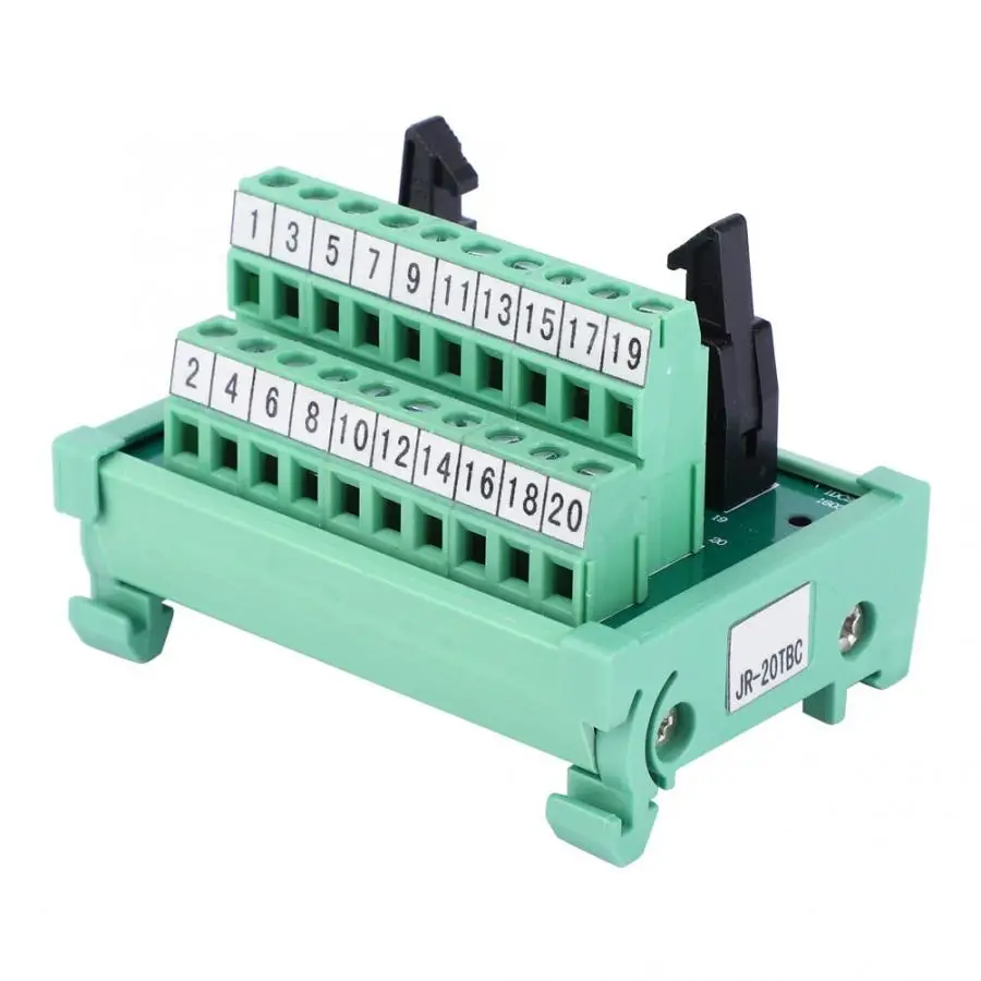IDC 20P PLC плата Клеммная колодка 35 мм адаптера сигнала Адаптер релейный модуль AWG 22