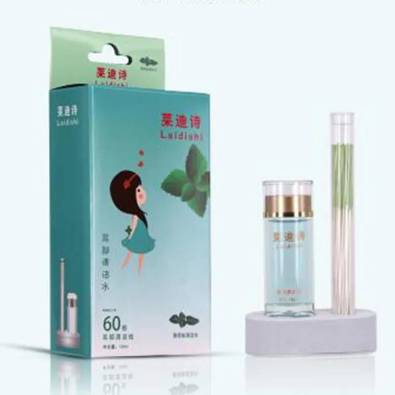 Средство для чистки ушей с ароматом мяты устройство проколов набор нитей