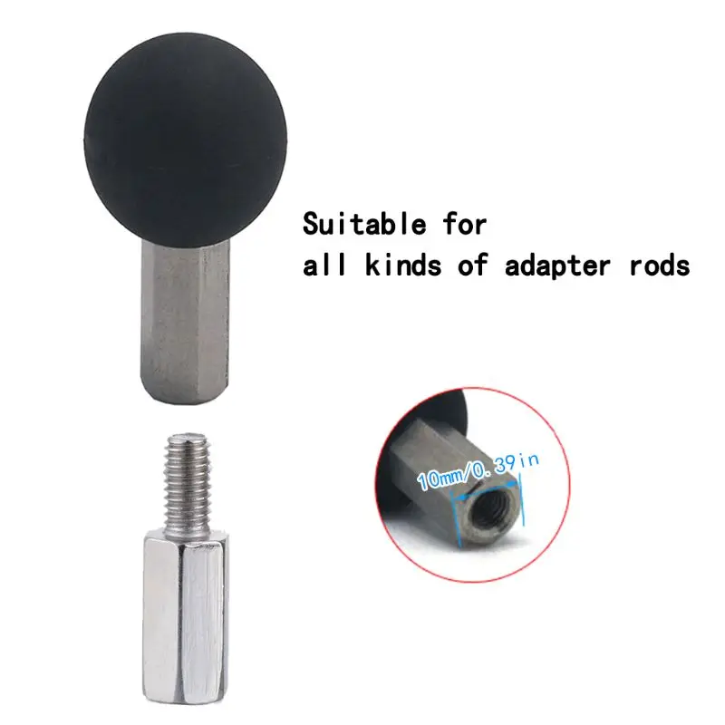 

Stainlessl Motorcycle Bracket Holder Adapter To 1 Inch Rubber Ball Head Mount