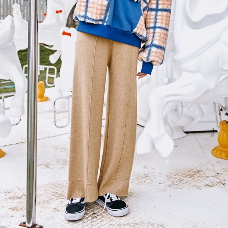 LANMREM 2020 новые модные женские прямые брюки средней длины весенние корейские