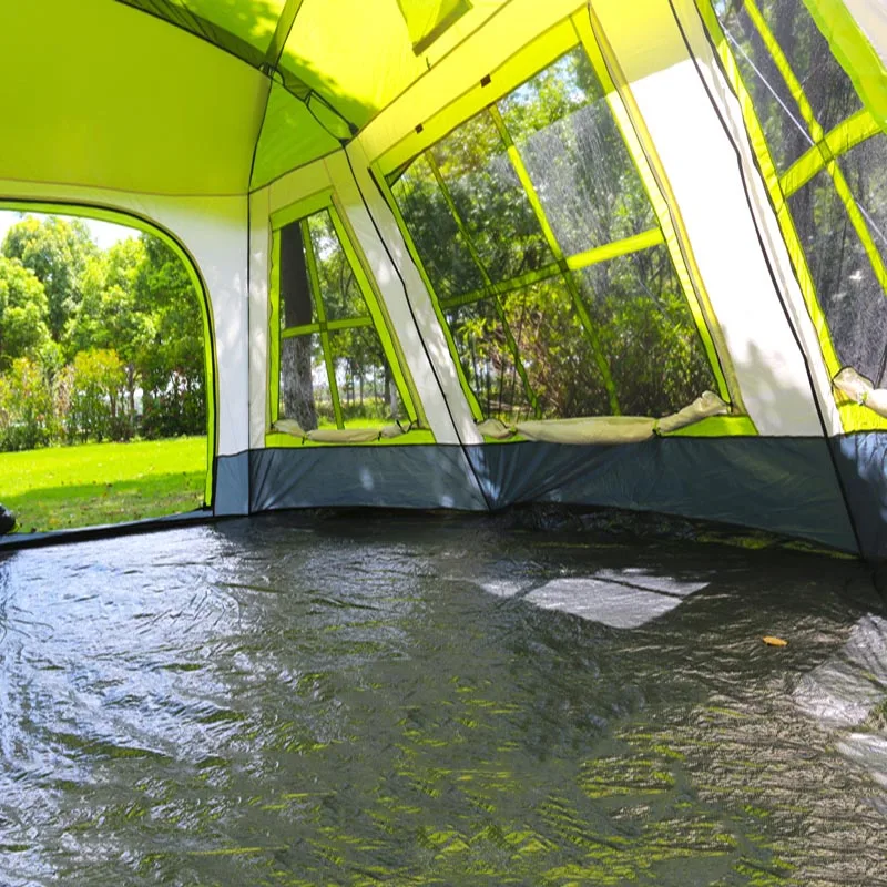 

12-16 Person Use Travel Waterproof Wind-Proof Two Rooms One Hall Large Gazebo Outdoor Camping Tent Sun Shelter Party Tenta