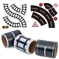creative railway train curve design paper washi tape diy road traffic adhesive tape scrapbooking sticker label masking tape new