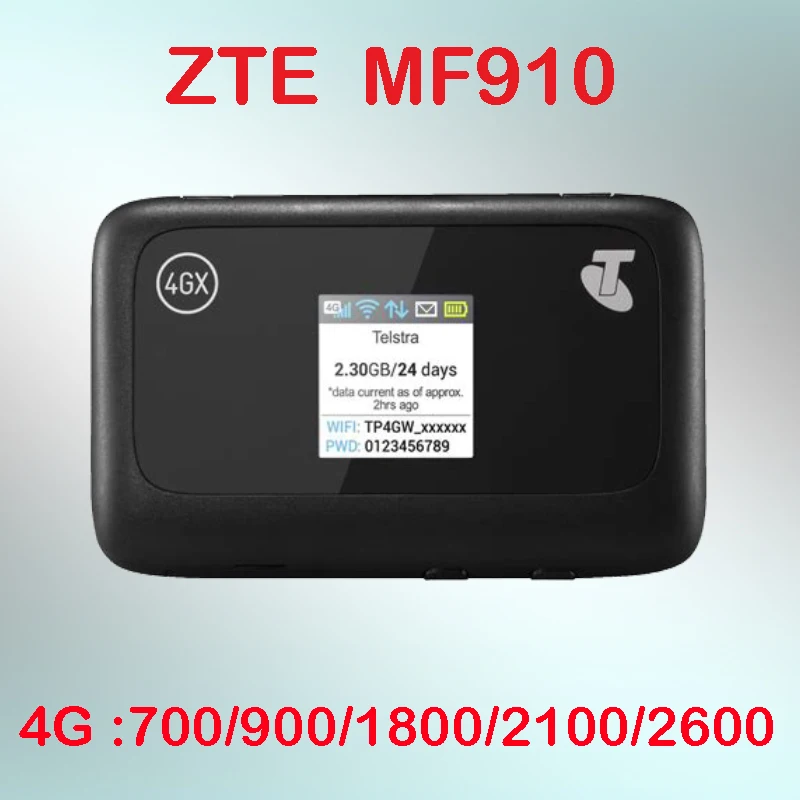 Разблокированный ZTE MF910 LTE 4G Wi Fi роутер WIFI модем Мобильная точка доступа 150 Мбит/с