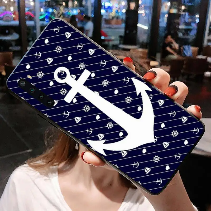

Stripes Anchor Boat Ship Wheel Phone Case for Xiaomi Mi Note 10 Lite Mi 9T Pro xiaomi 10 10 CC9 Pro