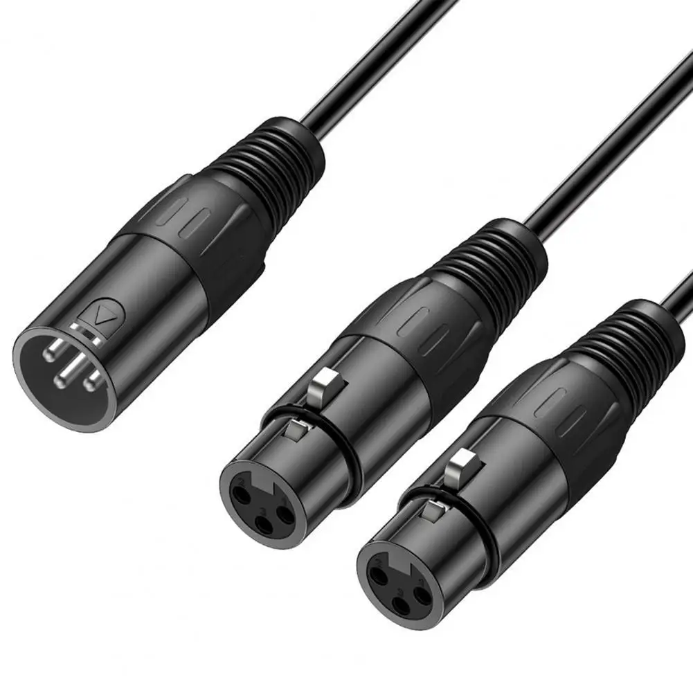 

3pin XLR Female to Dual XLR Male Y Splitter Cord Converter Cable for Mixer Microphone Power Amplifier Camera Sound Cards Speaker