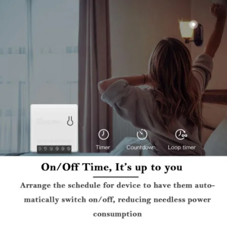 

10pcs SONOFF MINIR2 Wifi Mini Switch Timer Wireless Switches Smart Home Automation Compatible with eWelink Alexa Google Home