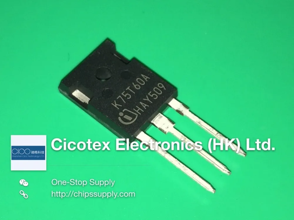 IKW75N60TA K75T60A TO247 IKW 75N60 TA с изолированным затвором (IGBT) 600 V 80A 428 W 3 IKW75N60 TA|Драйвер